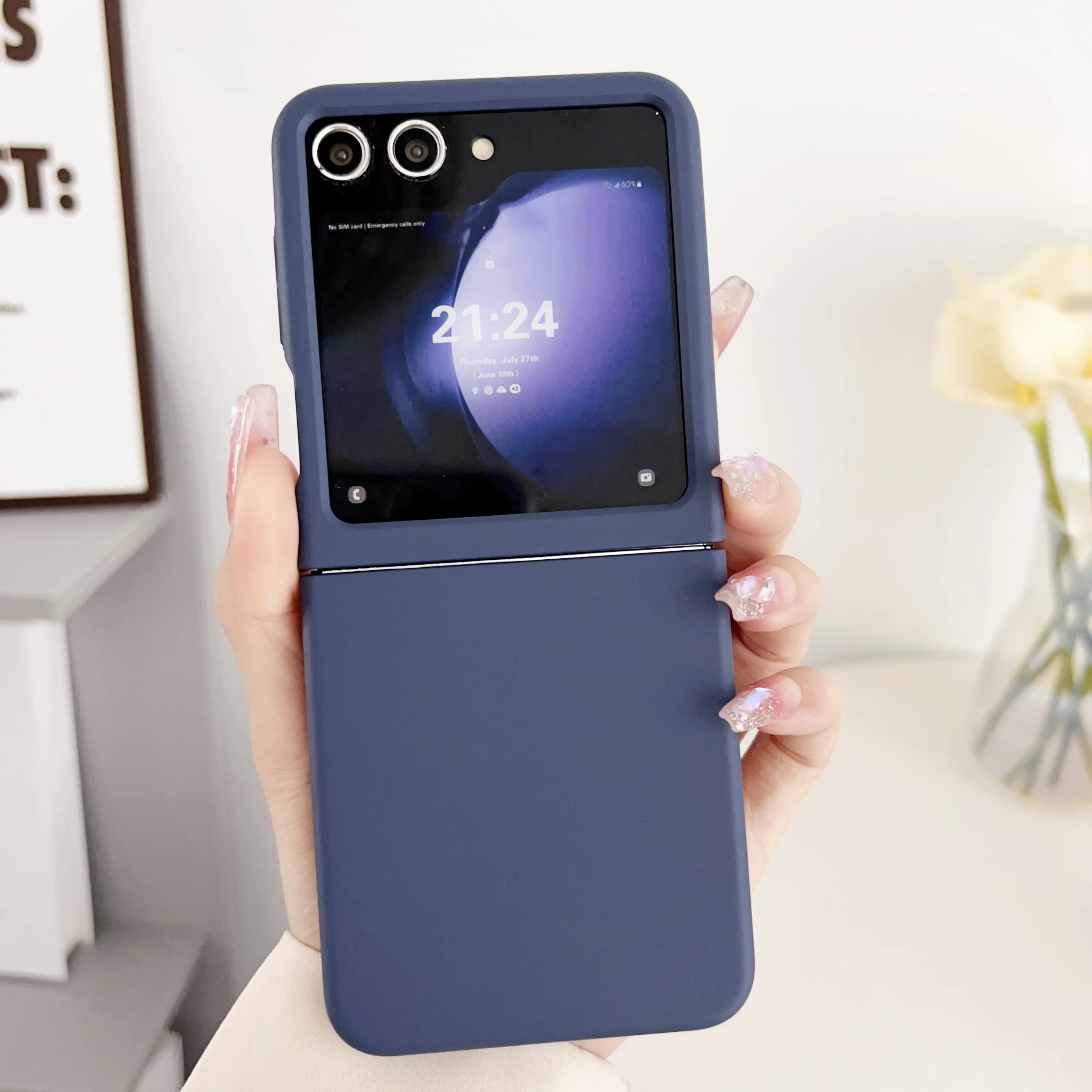 Sleek & Durable Plastic Skin Feel Protective Phone Case with Large Window