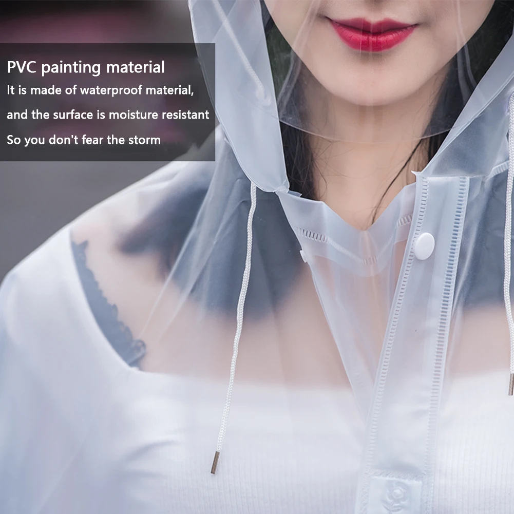 Windproof Raincoat For Electric Bike Motorcycle EVA Double Brim Covering Face Riding Poncho Motorcycle Raincoat For 1/2 People