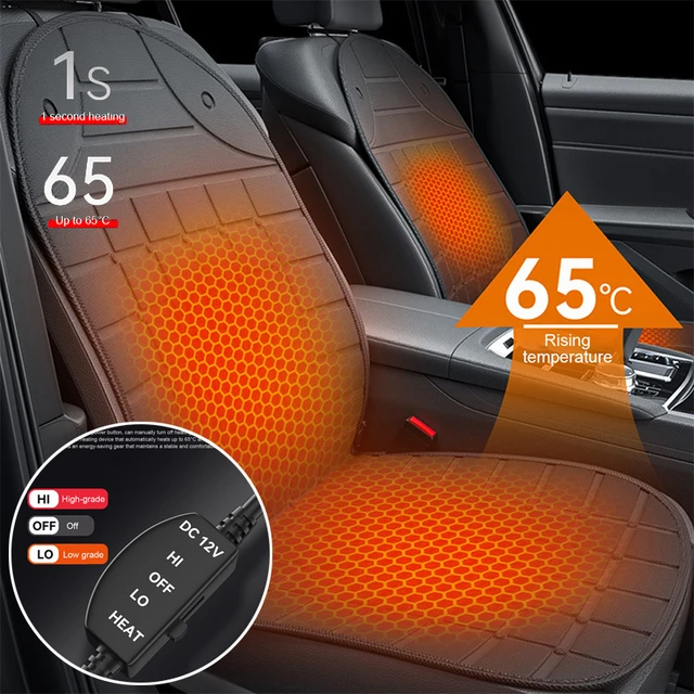 Double DC 12V Universal Car Heated Seat Cover Cushion Auto Heater Warm