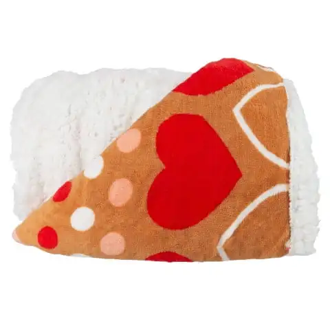 

Throw Blanket, Red Hearts, Standard Throw Raccoon Touhou Blanket Sally face Woven tapestry blanket Nezuko Custom blanket Mo dao
