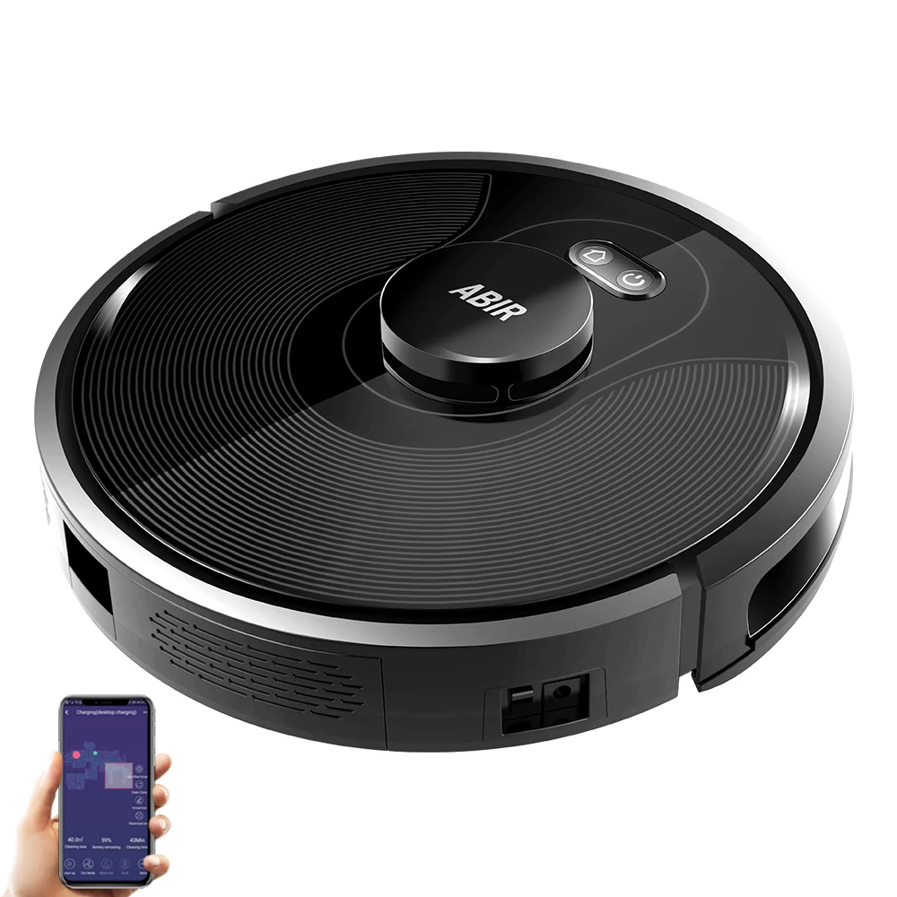 Robot Aspirapolvere Abir X8, Sistema Laser, Pulizia Uv, Saggezza Tof, Mappe Su Più Piani, Stanza Personalizzata