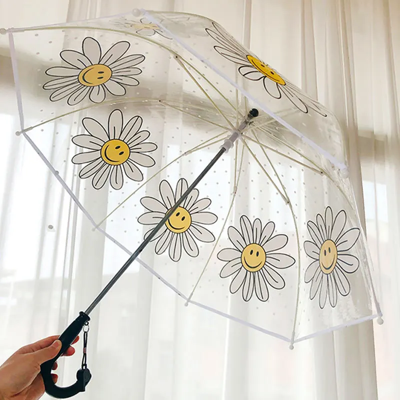 Adorable Alpaca Kids' Transparent Umbrella For Sunny Days