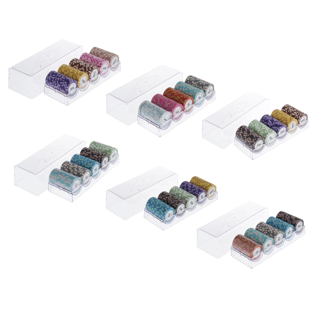 

Набор классических фишек для покера, поставка маркеров для казино, забавные аксессуары для семейных игр