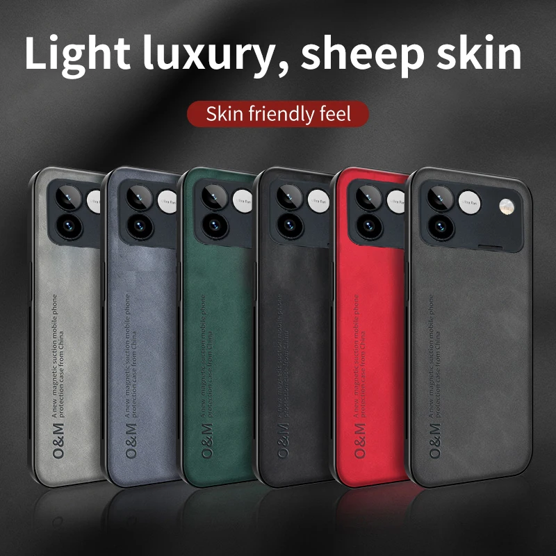 Shockproof Matte Leather Soft Back Cover - Skin Feel Case