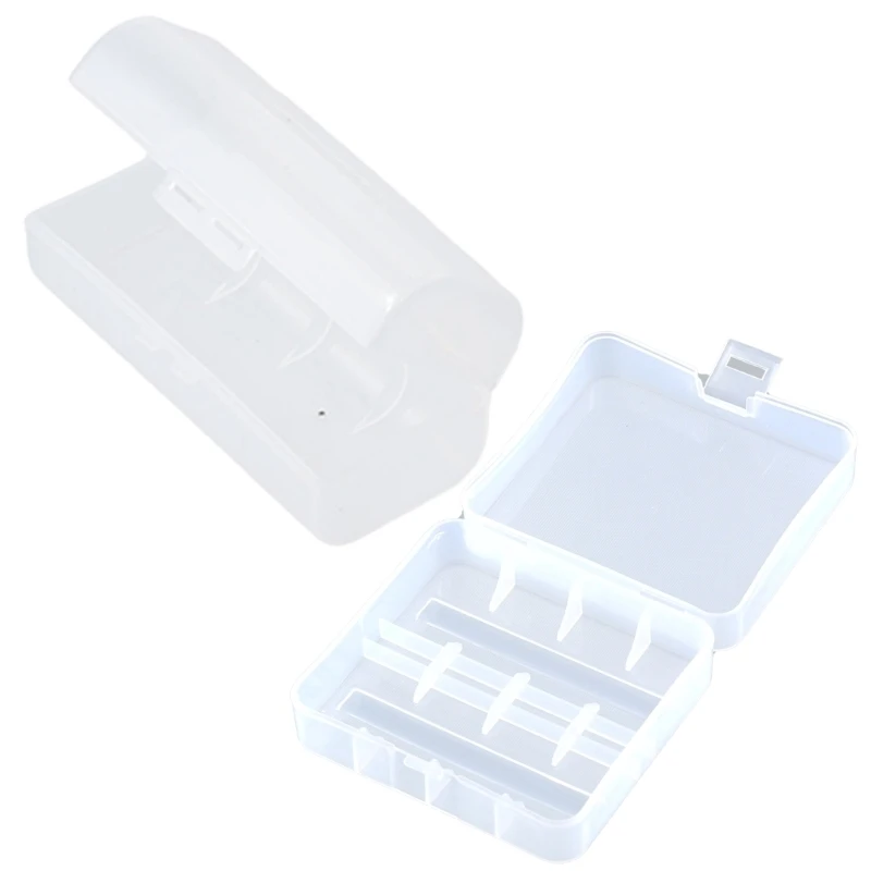 

Clear Battery Storage Case for 1pc/2pc 26650 Batteries Container Protect Your Batteries, Prevent Short Circuit and Dust