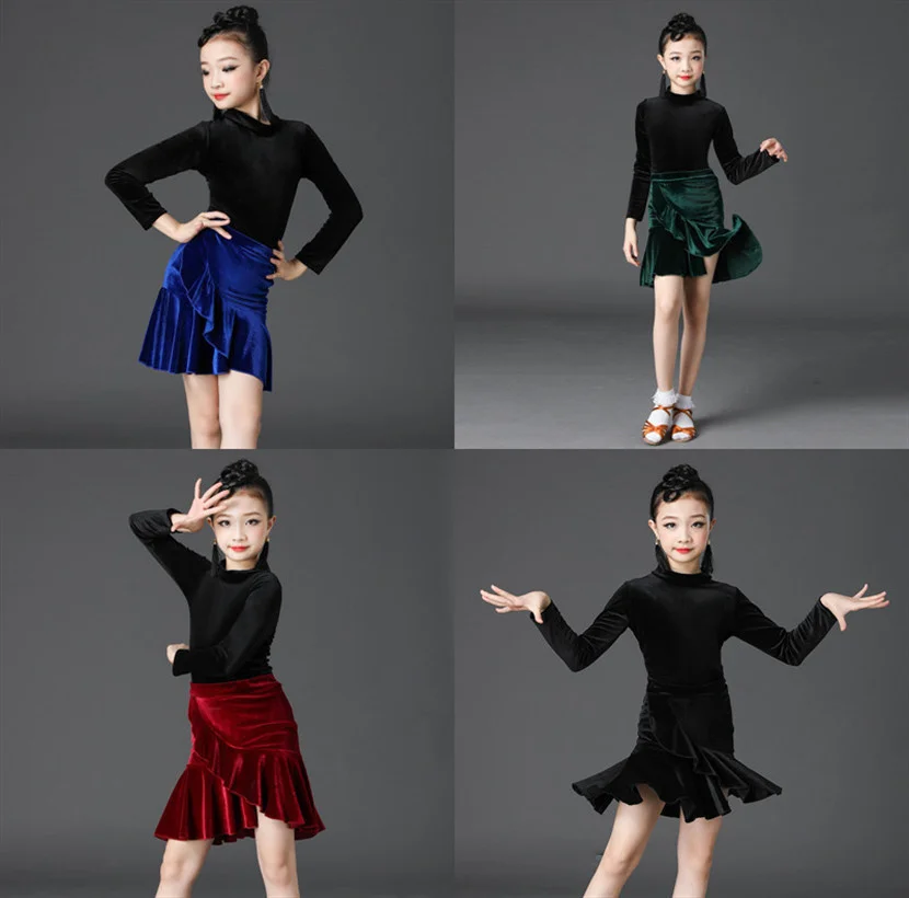 

Children's Day Latin Dance Dress Kids Ballroom Dresses for Girls Cha Rumba Samba Vestidos Dance Costume Stage Performance