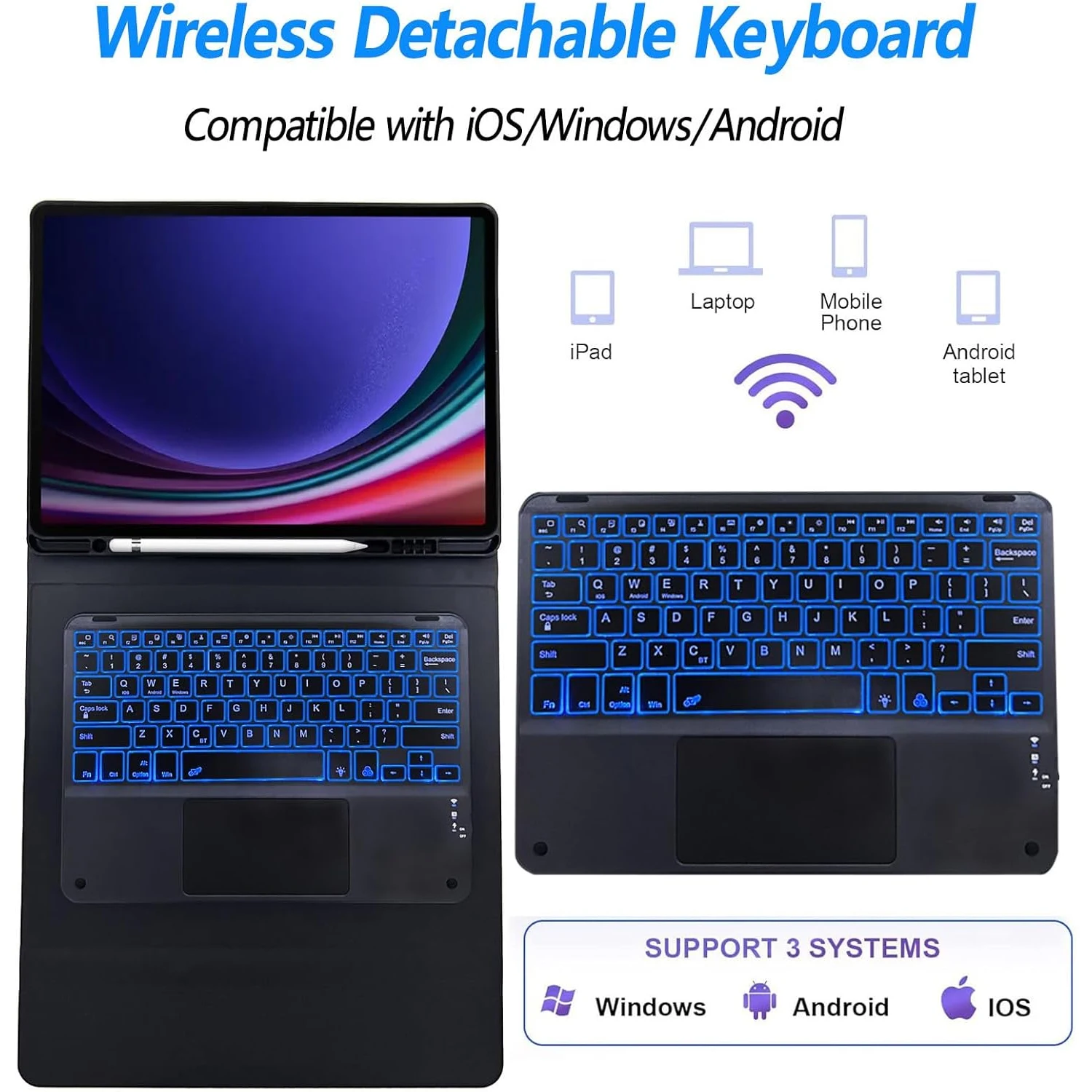 Premium Detachable Keyboard Case