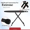 Ironing Board, Metal Panel Iron Board |43" X 13" W/with Iron Rest | Full Metal Construction| Height Adjustable 4
