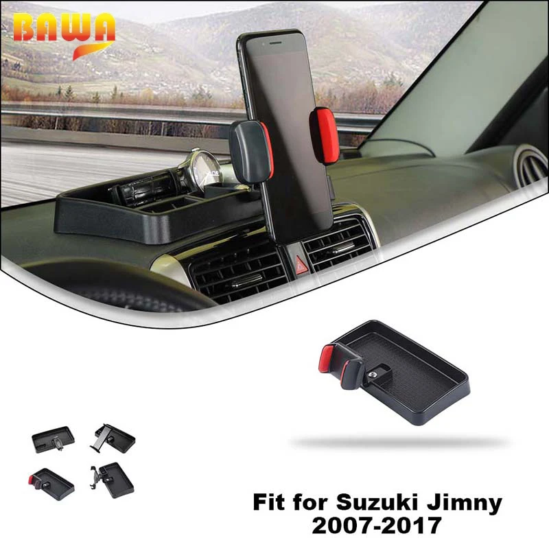 Car Mobile Phone Holder Support Stand Organizer Box For Suzuki Jimny 2007- Accessories phone holder mobile phone holder