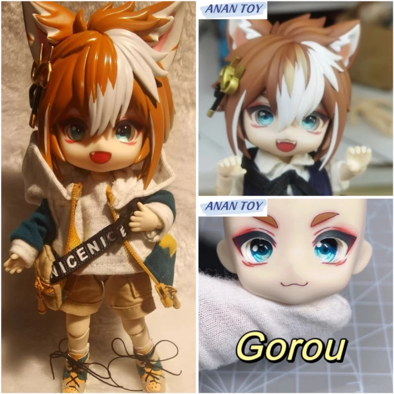 Gorou GSC Clay Man Ob11 Face Genshin Impact Open Eye Face Handmade Faceplate Game Anime Doll Accessories Free Shipping Items genshin impact 20cm kawaii cotton doll knuffel hu tao xiao tartaglia ayaka gorou kazuha venti eula albedo yelan anime plush toys