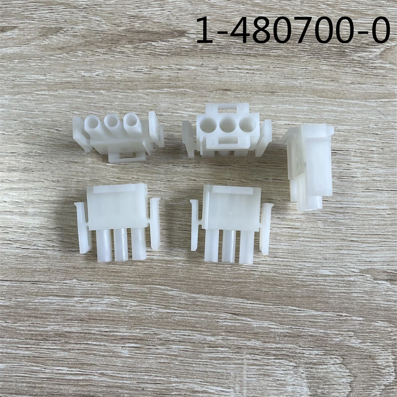 10pcs original new 1-480700-0 6.35mm spacing-3Pin rubber shell connector