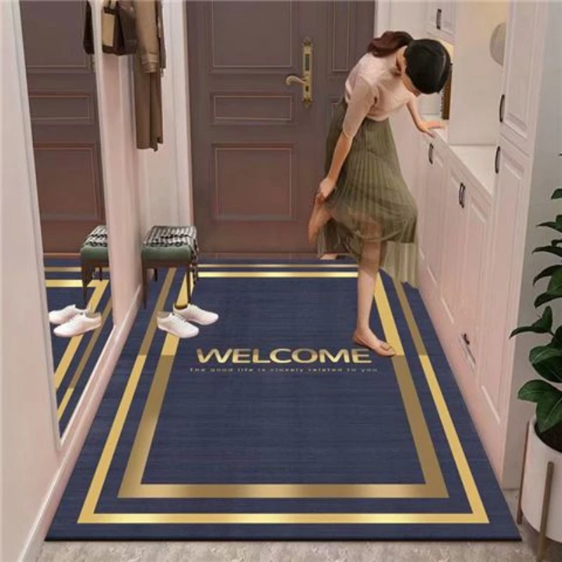 

Chinese Anti-slip Entry Floor Mat Soft Rugs Kitchen Mat Bedroom Bedside Carpets for Living Room Decoration Area Rug Large Carpet