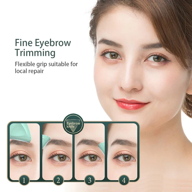 Yunduogirl Triangular Eyebrow Razor Eyebrow Trimmer Women Face Razor Hair Remover Eye Brow Shaver Blades 5Pcs