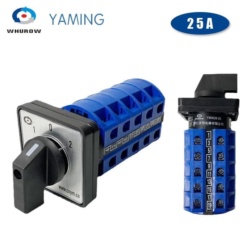 3ポジション5ポール 25a 690v 大聖堂 ロータリーカム シルバー コンタクトコントロール モーター付き Lw26 25 5 スイッチ Aliexpress