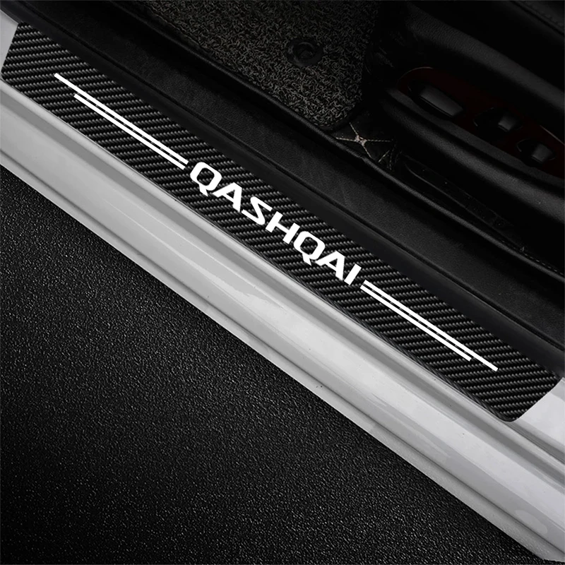 Car Door Threshold Sill Sticker 5Pcs/set for Nissan Qashqai J10 J11 J12 2013 2015 Qashqai Emblem for car stickers