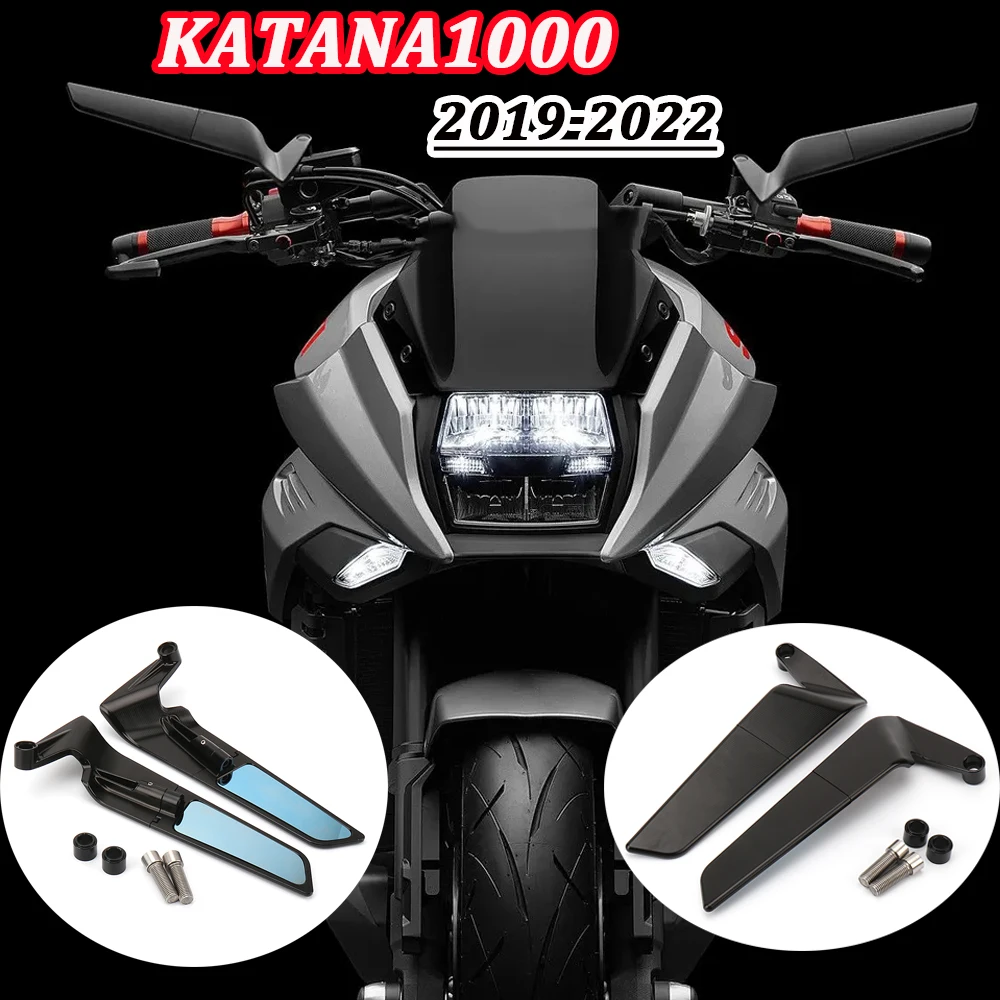 

Мотоцикл Katana 1000, регулируемые стелс-Зеркала для Suzuki Katana1000 2019-2022, аксессуары, спортивные ветрозащитные крылья, заднего вида, алюминий
