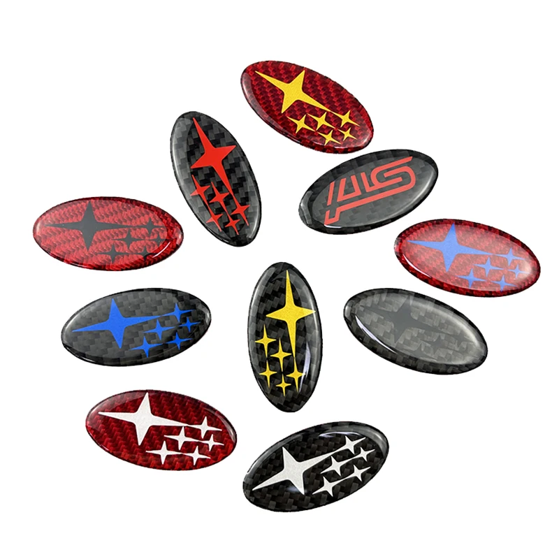 Car Styling Accessories Car Steering Wheel Emblem Badge Decals for Subaru Forester XV Outback Impreza Legacy STI WRX BRZ Tribeca
