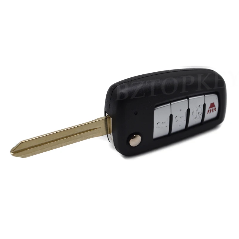 Flip remote key shell case 2/3/4button for Nissan Qashqai Juke X-Trail T32 Micra Sunny NV200 J11 Pulsar C13 NSN14 car key case,car key shell,key cover,folding car key shell,fob cover,key fob replacement