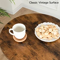 Bar Table, Height-Adjustable Round Pub Table 27-35.4 Inches, Cocktail Table with Sturdy Base, Modern Style 5