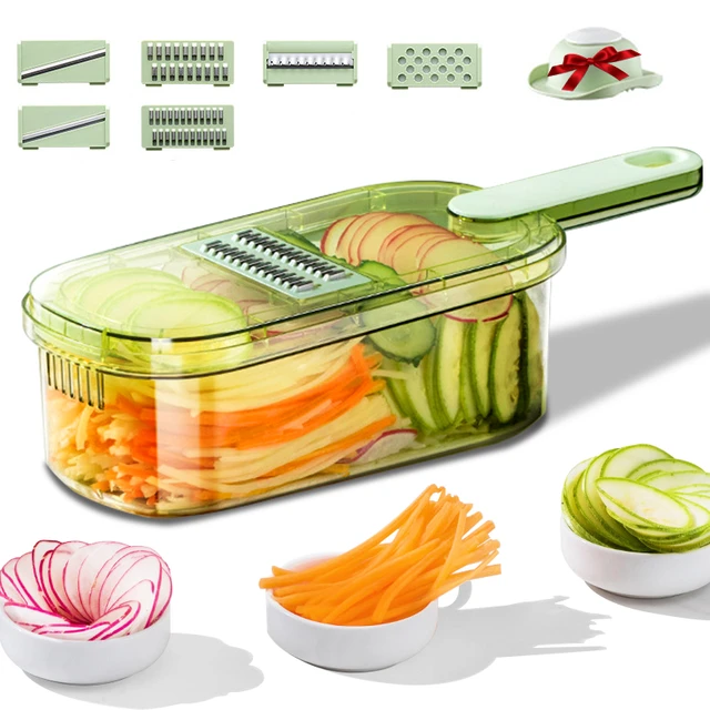 7 In 1 Kitchen Vegetable Cutting Tools Vegetable Cutter Grater for  Vegetables Slicers Shredders Multi Slicer Peeler Carrot Fruit