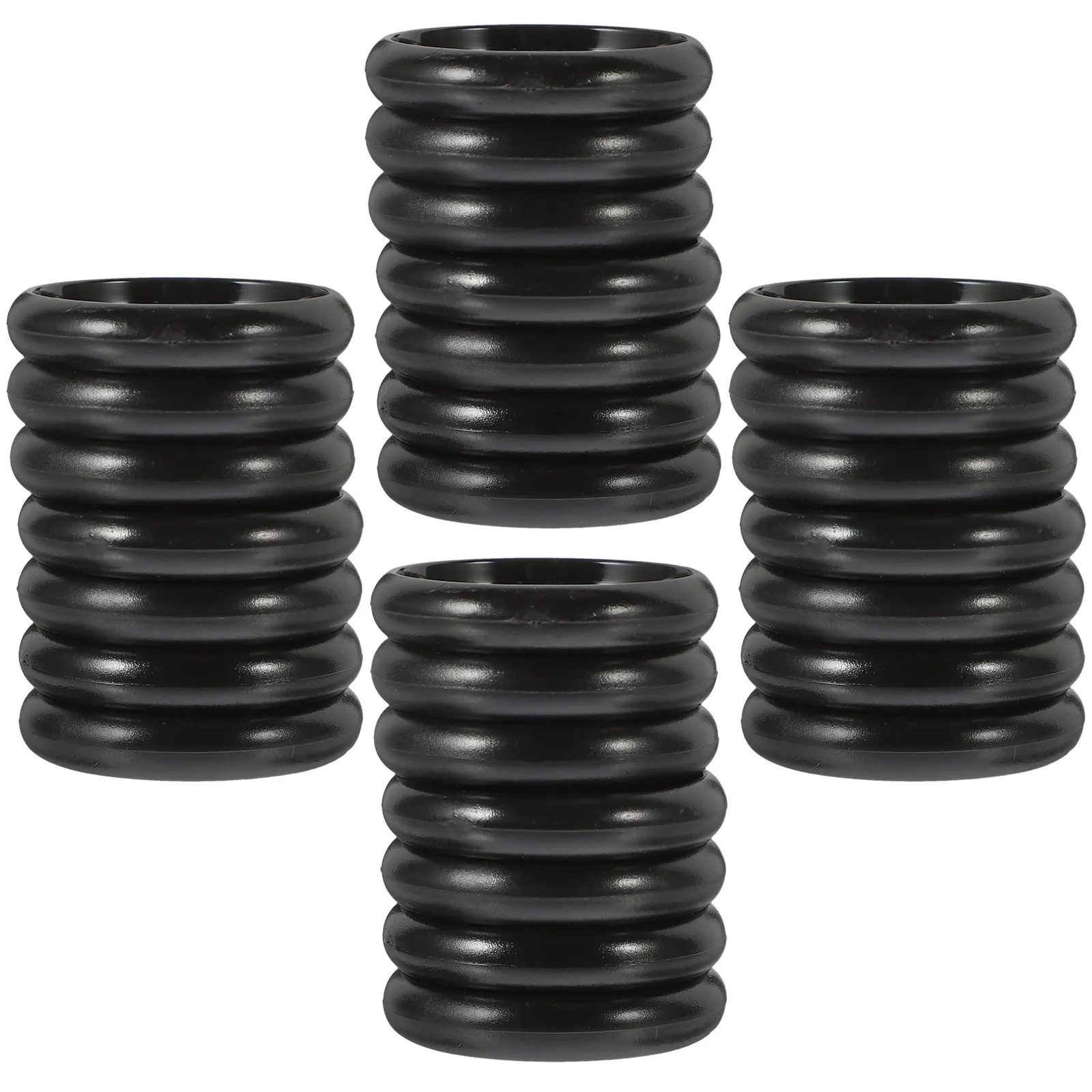 44Pcs 라운드 바인더 링 프리미엄 플라스틱 바인딩 디스크 노트패드 플래너용 유연하고 사용하기 쉬운 홈 오피스 용품