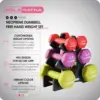 7036-285f22.jpg Dumbbell Free Hand Weight Set with Rack Ideal for Home Exercises 2-pound, 3-pound, and 5-pound