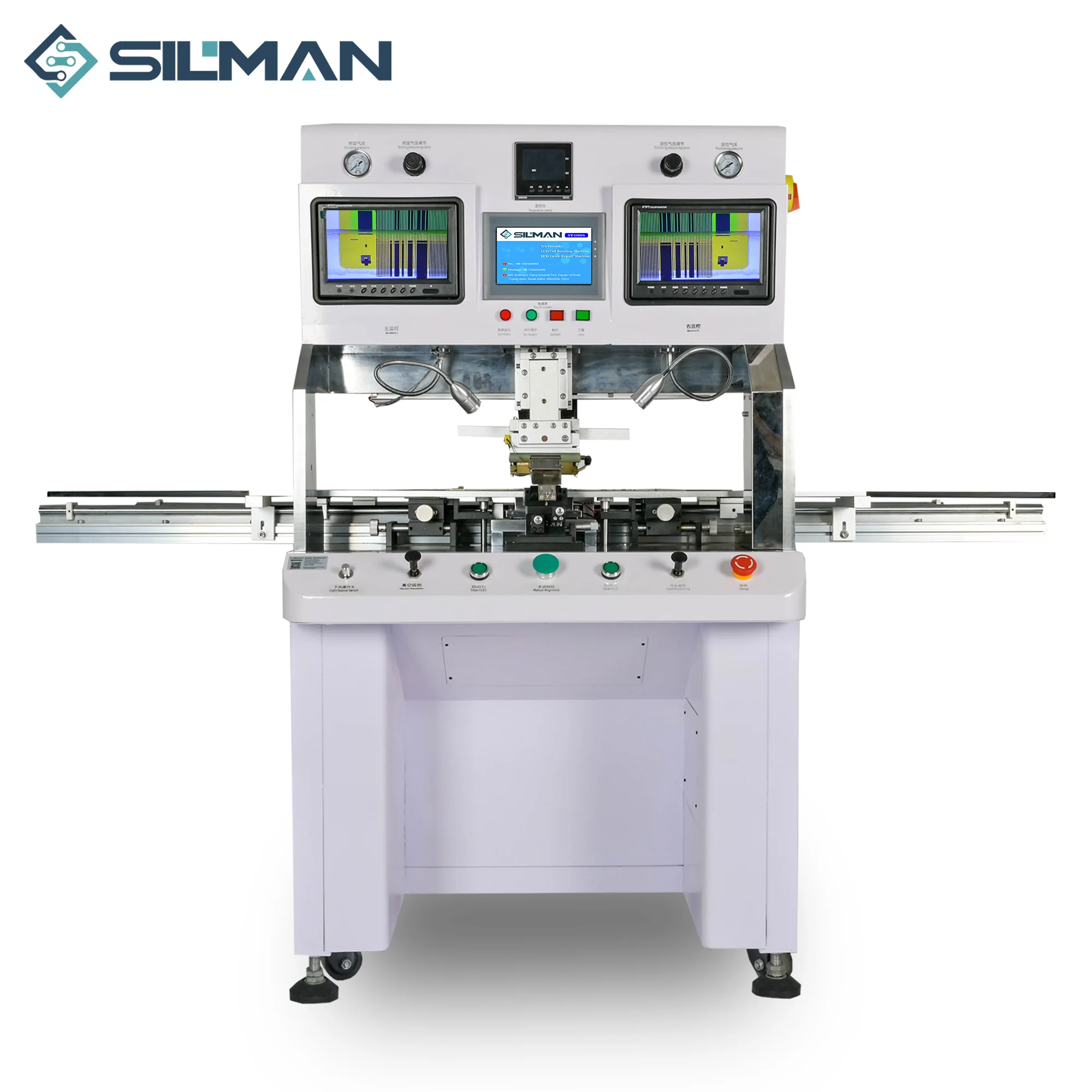 Silman ST-100SS 100 inch Single Head LCD Panel Repair Machine ACF COF Bonding Machine For Laptop TV Screen TAB FPC COG Repairing 3