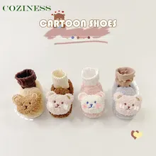 

Winter Cute Cartoon Baby Plush Shoes Newborn Outdoor Outing Warm Soft Bottom Toddler Shoes Kids 0-2y New Hot Sale First Walkers