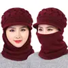 2022 Coral Fleece Winter Hat Beanies Women's Hat Scarf Warm Breathable Wool Knitted Hat For Women Double Layers Protection Caps 2