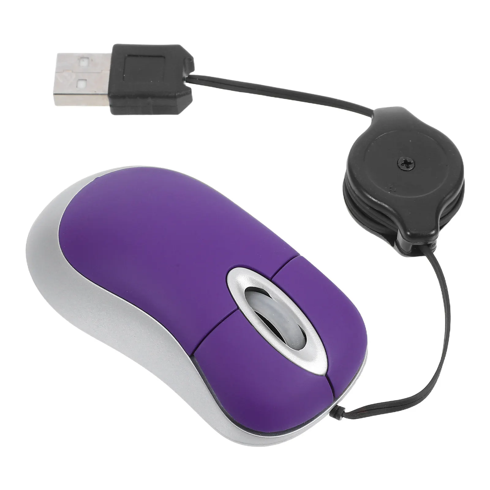 크리 에이 티브 블루 USB 마우스 미니 텔레스코픽 휴대용 광학 1000Dpi 데스크탑 노트북 노트북 용 유선 무음 편안한 그립