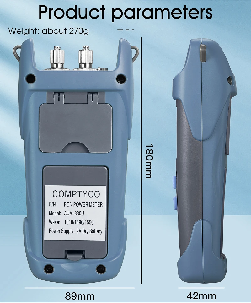 AUA-330U/AUA-330A Handheld PON Optical Power Meter FTTX/ONT/OLT 1310nm/1490nm/15