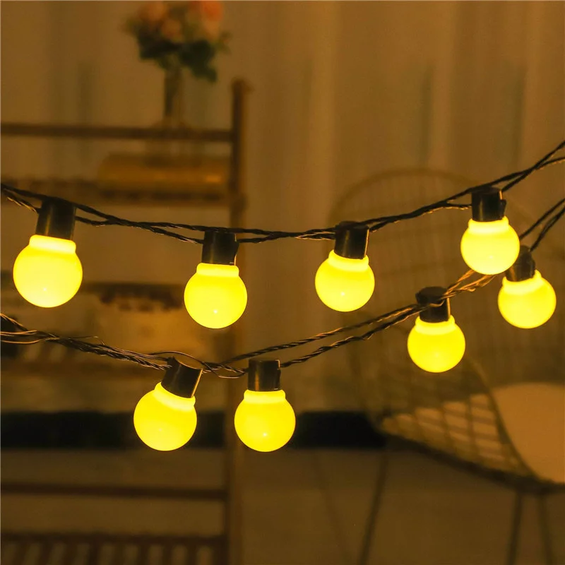 

Christmas Garland Street Lamp New Year Party Holiday Wedding Garden Decoration Outdoor G50 Bulb String Lights LED String Lights