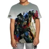 Transformers Optimus Prime Bumblebee 3D Printed Children's T-shirt, Boys' Fashion Casual Comfortable Top 2025 New Edition 1