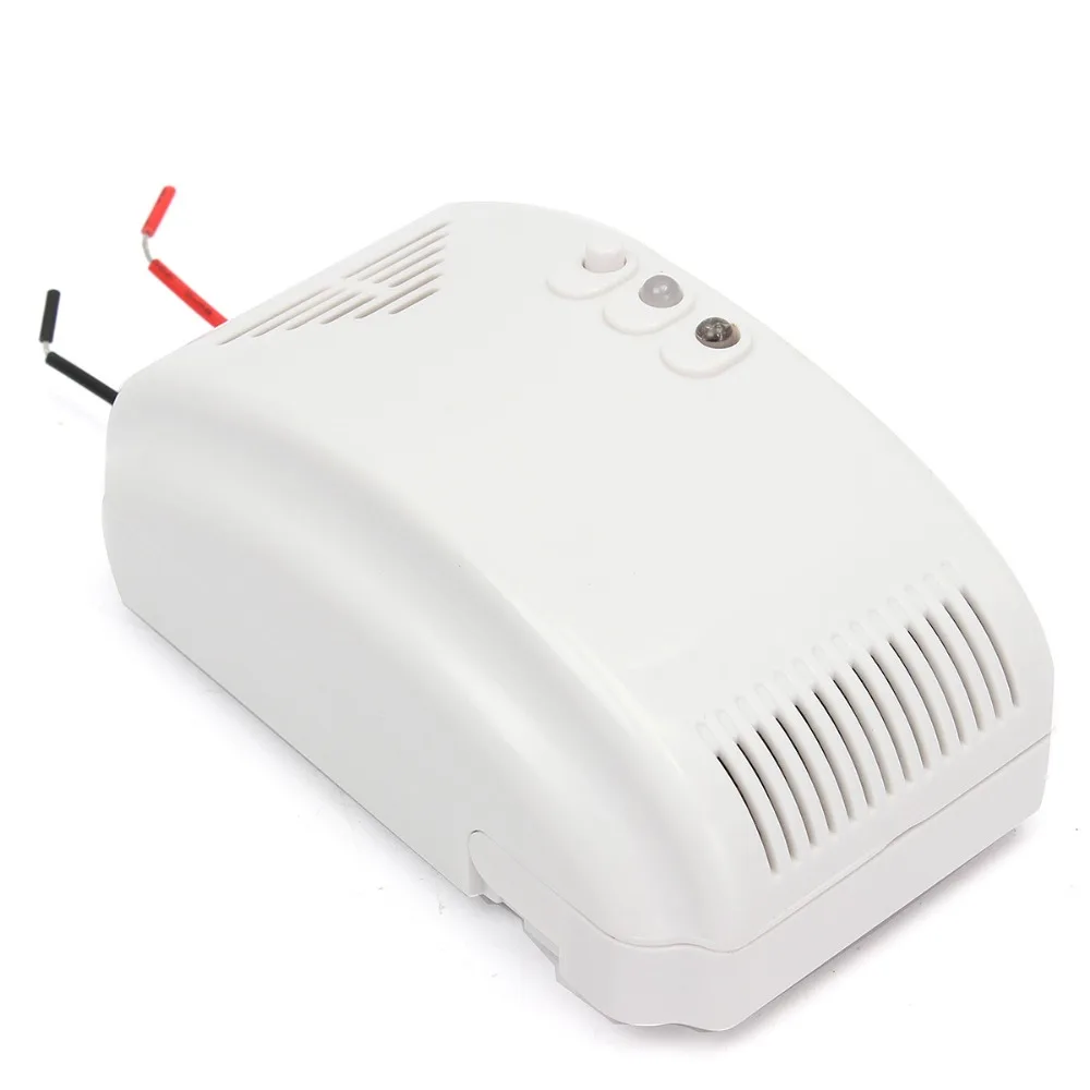 LED 플래시 천연 가스 감지기 포함, 가정용 12V 알람 사운드 안전, 가스 알람 프로판 부탄 센서