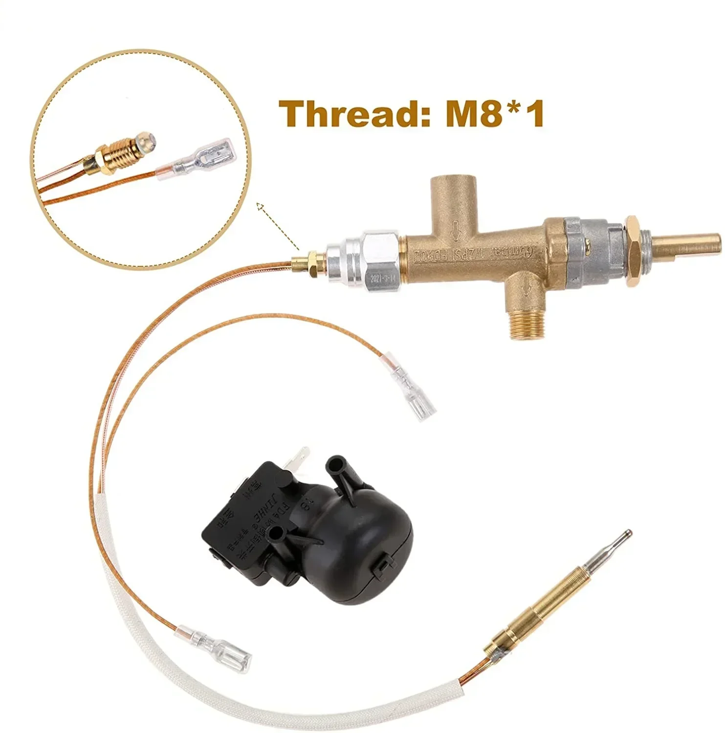 VANNE DE COMMANDE De Gaz Thermocouple 600 Mm Bouton Interrupteur Barbecue Chauffage Foyer Foyer