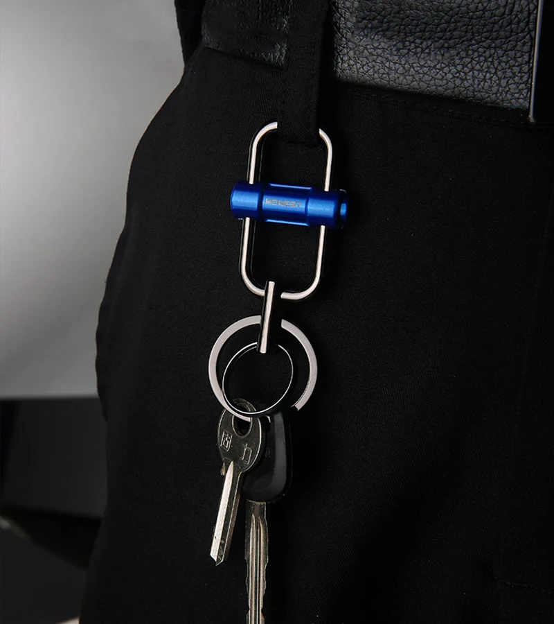 

High Quality Durable Keychain Men Women Anti-Lost Double Ring Car Key Chain Creative For Key Ring Holder Couple Accessories