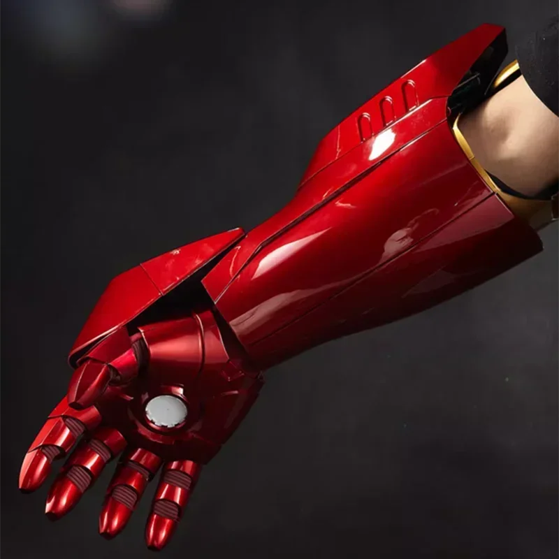 Mk7 Arm Mk5 Casco Armatura Guanto Incandescente Effetto Sonoro Meccanico Iron Man 1/1 Indossabile The Avengers Telecomando Giocattolo Modello Regalo