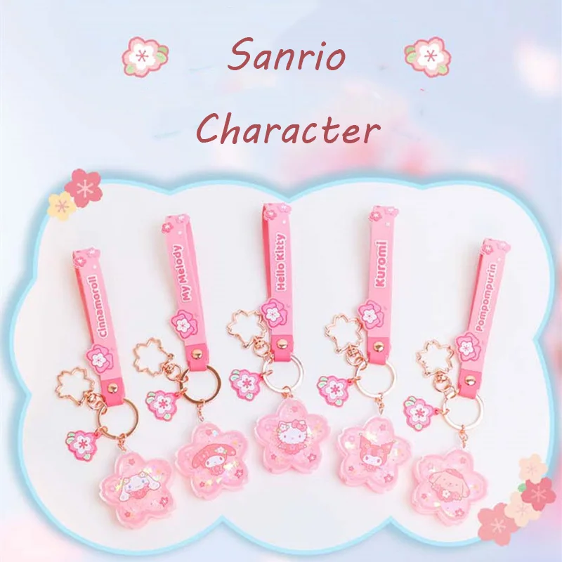 

Kawaii Sanrio Kuromi Hello Kitty Keychain Anime Girly Heart My Melody Cute Cartoon Cinnamoroll Bag Pendant Toy for Girls