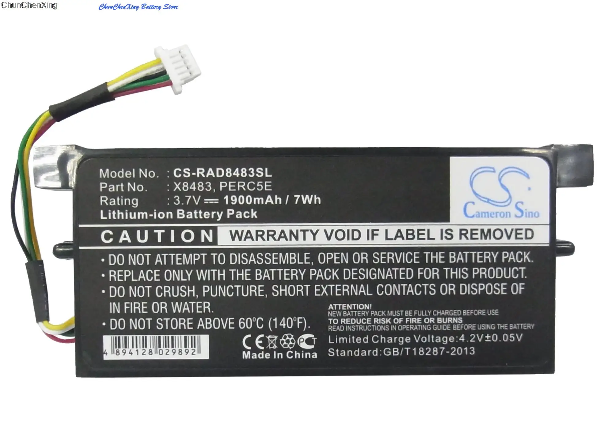 

Cameron Sino 1900mAh Battery X8483,PERC5E,PERC5i,XM768 for DELL KR174 PERC6, Poweredge PERC5e with BBU conn