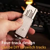 EDC mechanical card-pushing slider, alloy metal fingertip gyro, anti-stress decompression toy, gift for adults and children 1