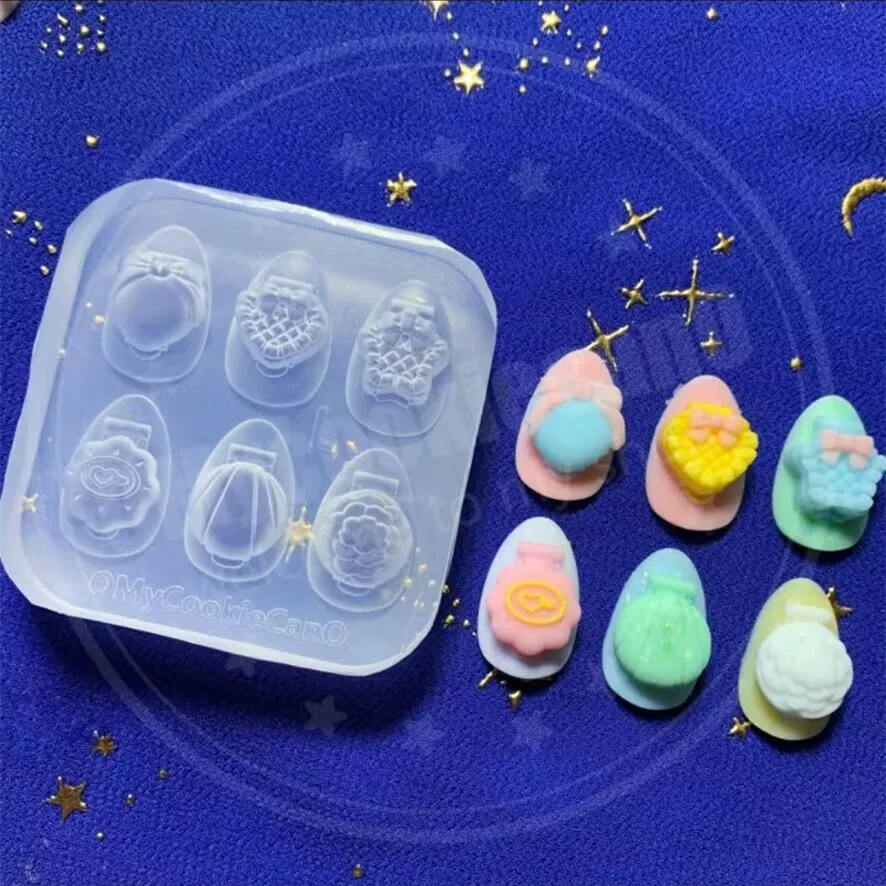 

1pc Music Box 3D Acrylic Mold Nail Art Decorations Candy DIY Design Silicone Nail Art Nails Mold Nails Template