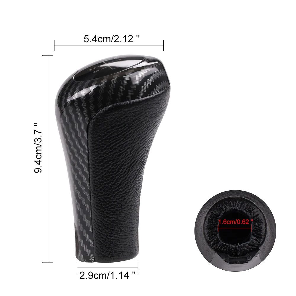 Luxury Leather Gear Stick Shift Knob - 5/6 Speed