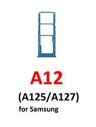 Dual - Color SIM Card Tray and Micro SD Slot Holder - Black and Blue (Blue)