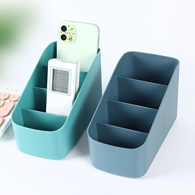 1 4-grid desktop storage device, small items, miscellaneous items, snacks, cosmetics storage basket, household toiletries, plast 5