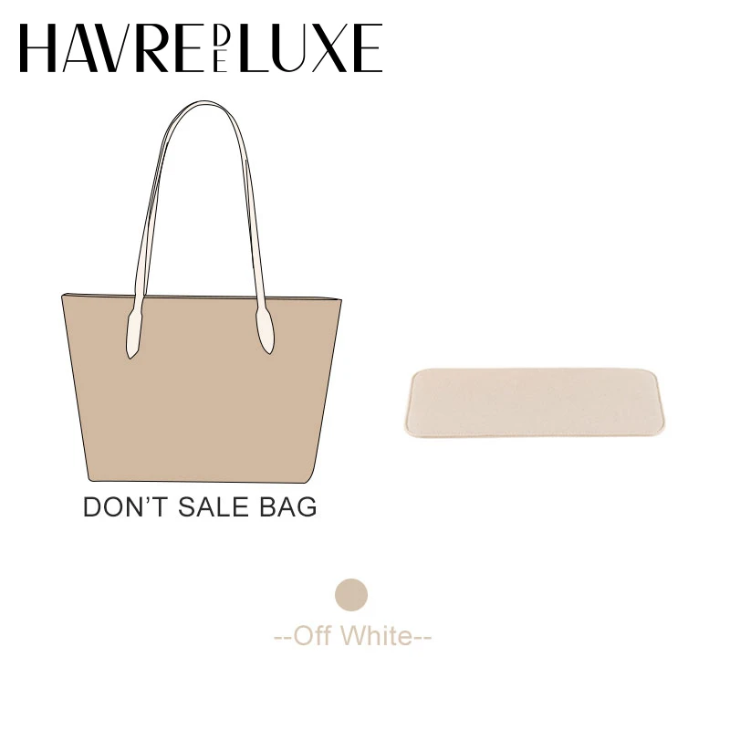 HAVREDELUXE Handbag Base Shaper For Coach Tote Bag City33 Off-white Bottom Pad Purse Insert Storage Lining Bag Organizer