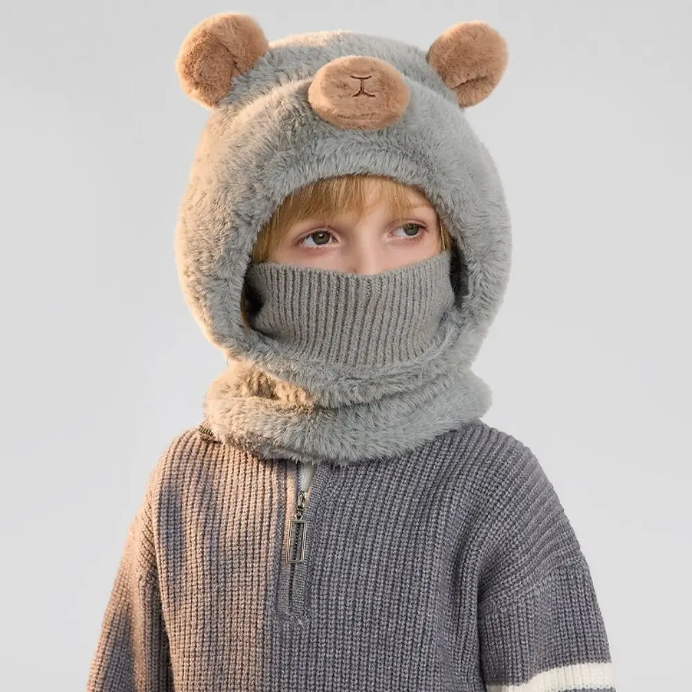 Warm Knitted Kids Bear Hat Winter Season