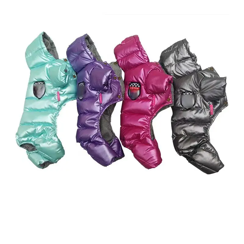 Autumn and winter pet down jacket dog winter clothing four-legged down jacket dog clothing