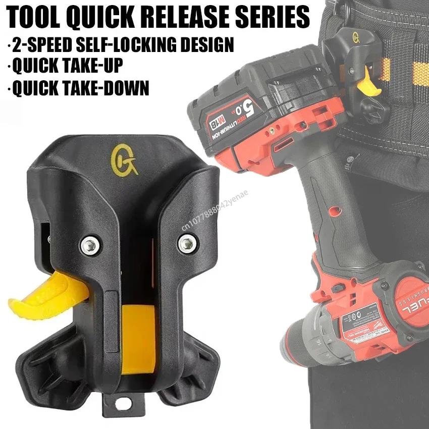 แบบพกพาเครื่องมือ Quick ตะขอแขวนไฟฟ้าเจาะ QUICK RELEASE แบบพกพา Self-Locking Hooks M3/M4/6-32 ทั่วไป 1