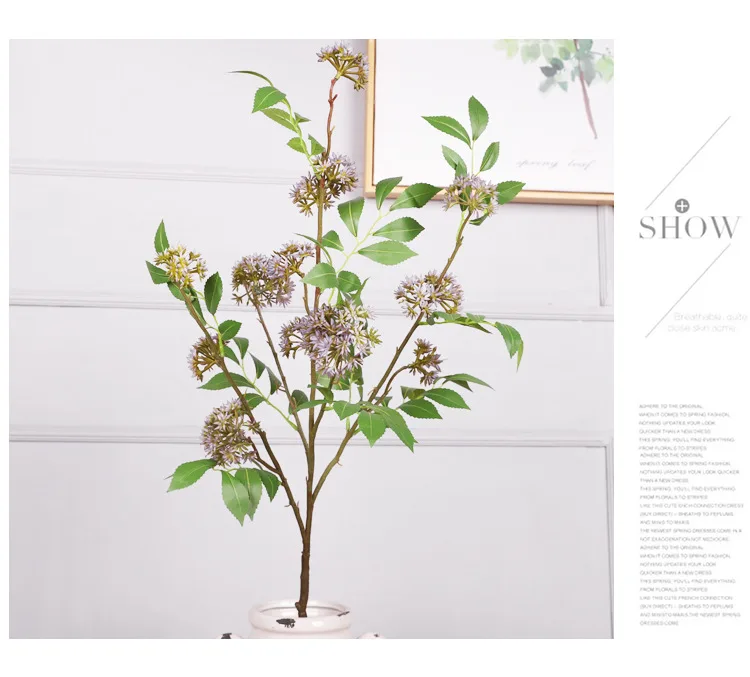 Tall Artificial Seeded Privet Branch - 46