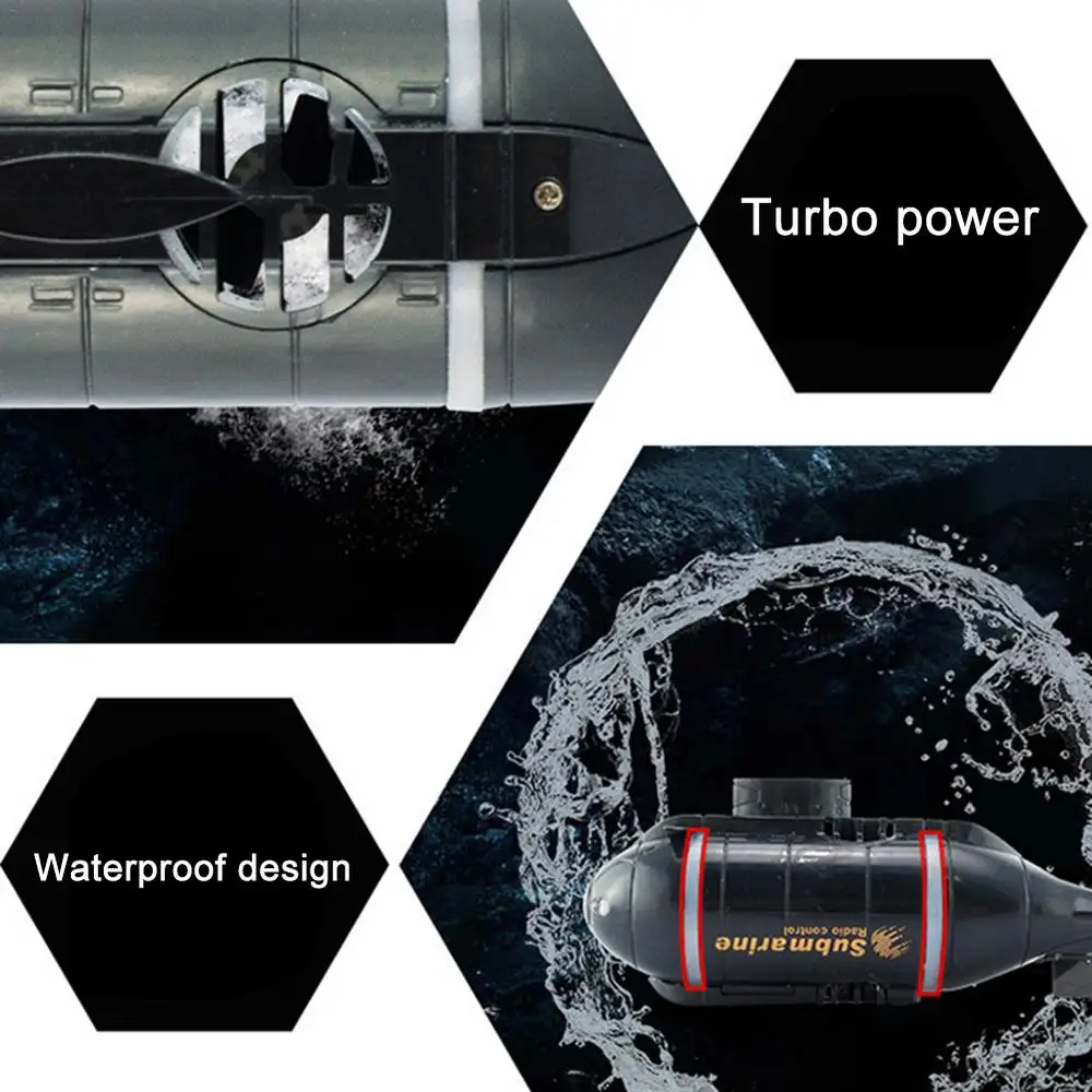 Mini Rc Boat Toys for Kids Remote Control Submarine with Led Simulation Model Radio-Controlled Nuclear Submarine Childern Gift 4